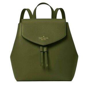 New Kate Spade ♠️ Leila Large Flap Backpack Flap Backpack Enchanted Green